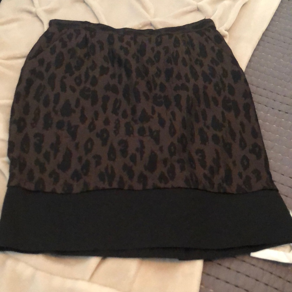 Leopard print skirt
